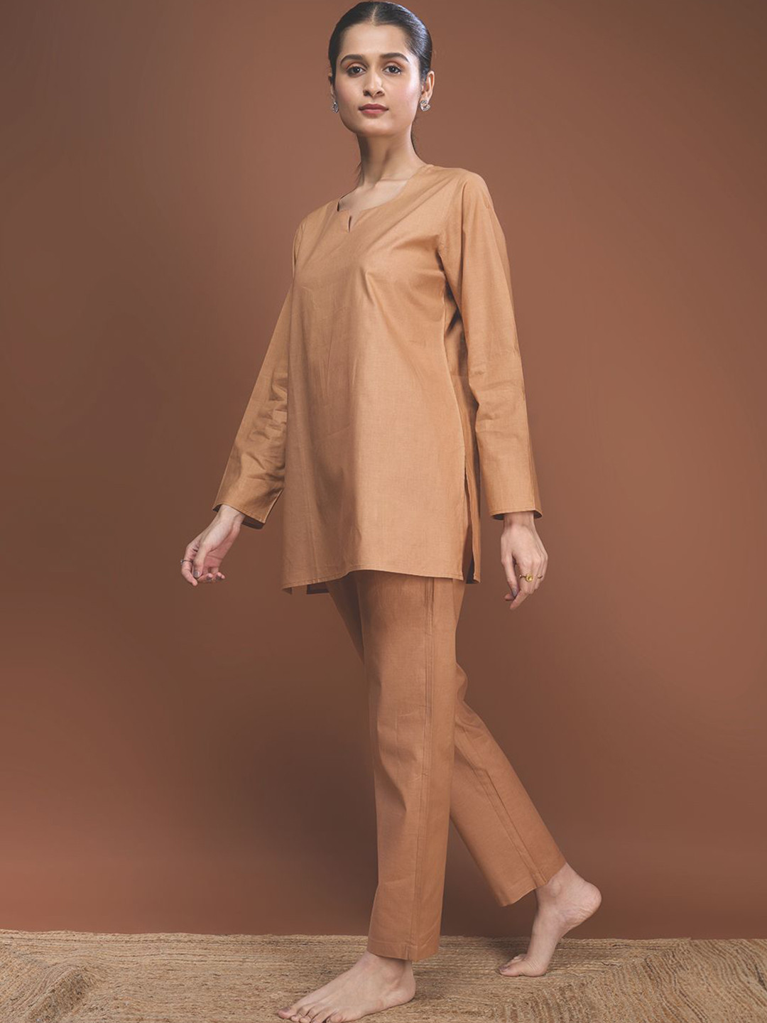 BYOGI Shuddhi Vetiver Infused Pure Cotton Tunic With Pyjama