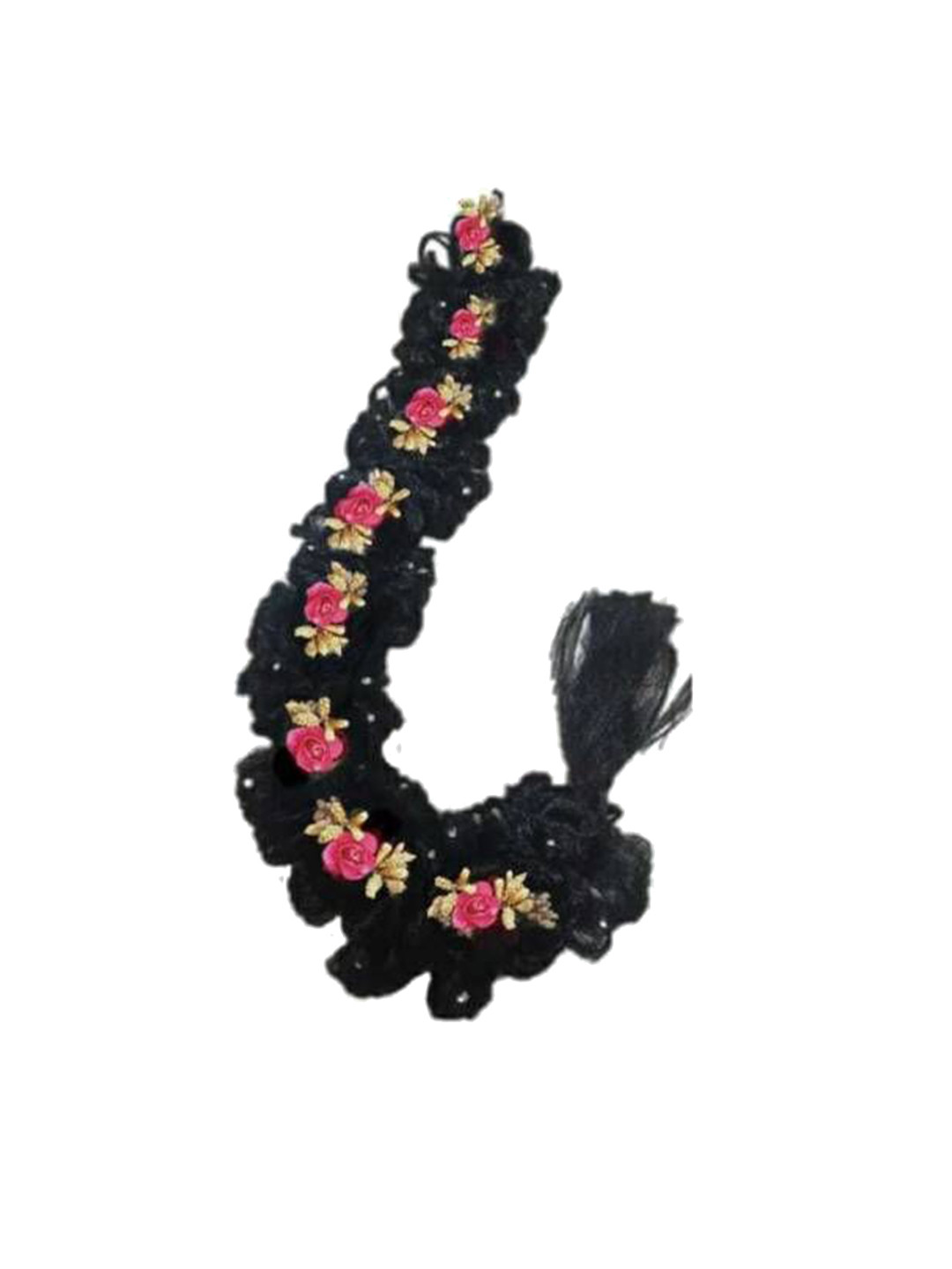 Nandita Halo Straight Ponytail Hair Extension - Black