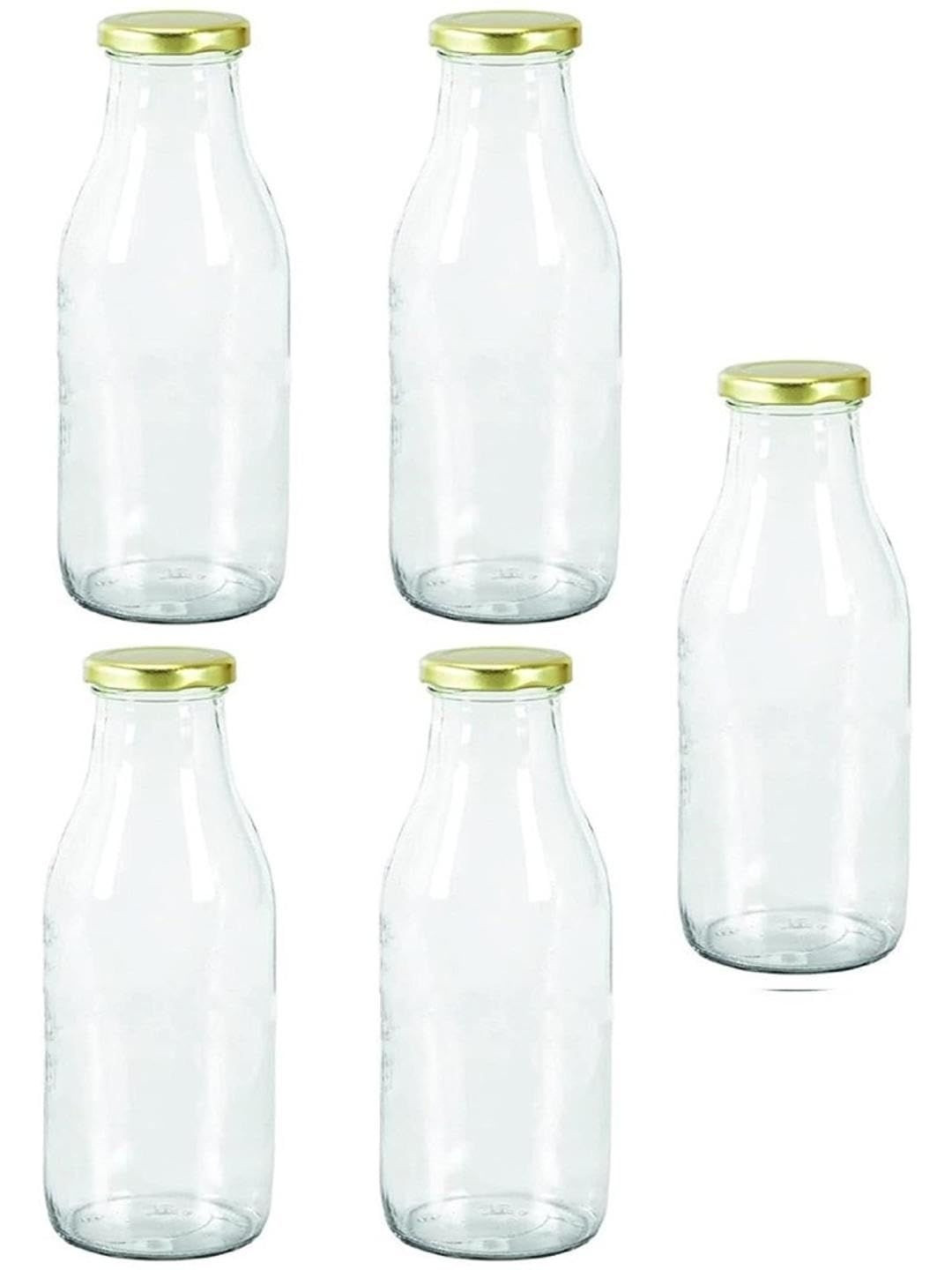 1ST TIME 5 Transparent Glass Solid Water Bottle