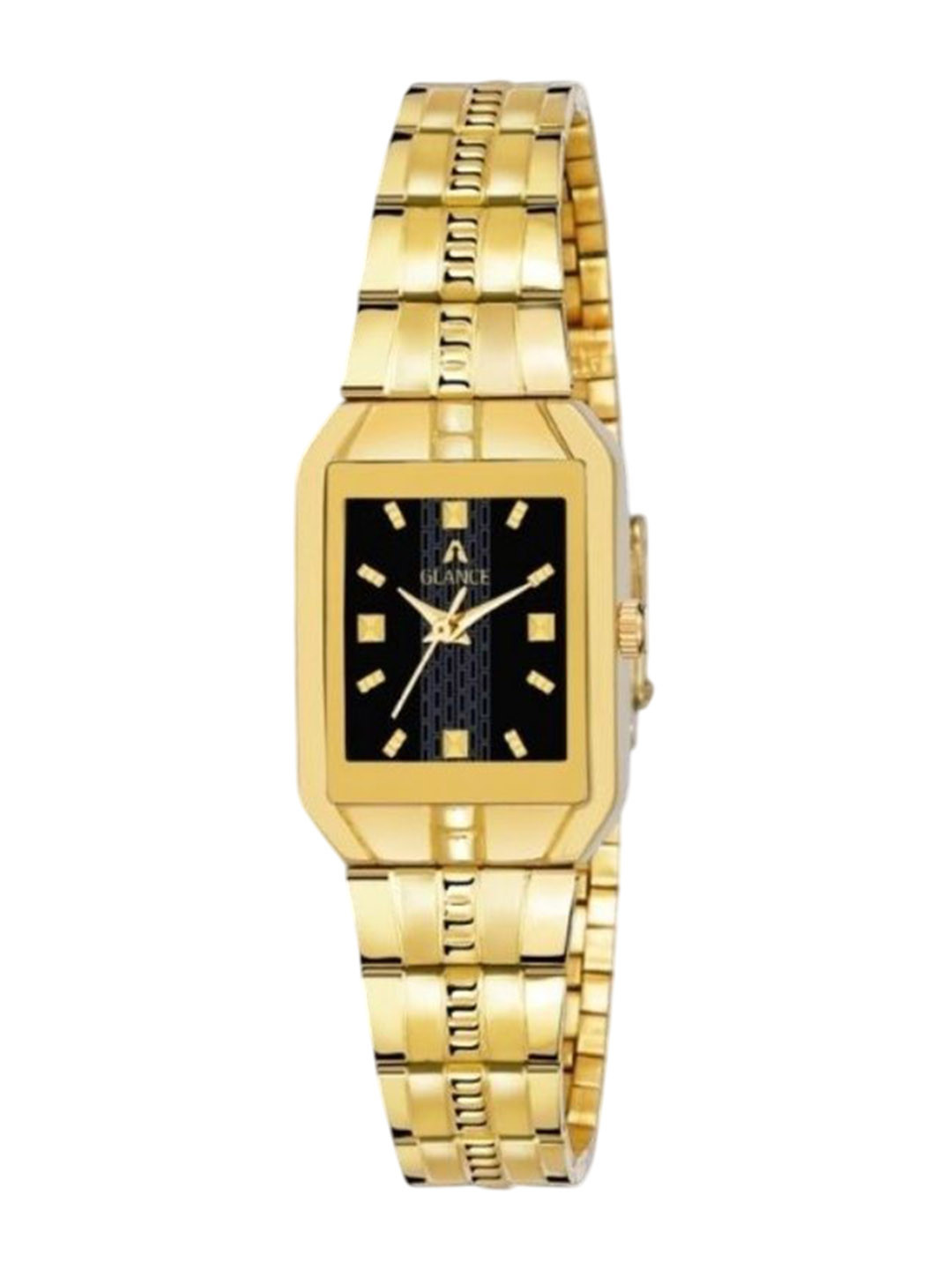 Aglance Unisex Rectangular Dial & Bracelet Style Straps Analogue Watch New810_9151ym02