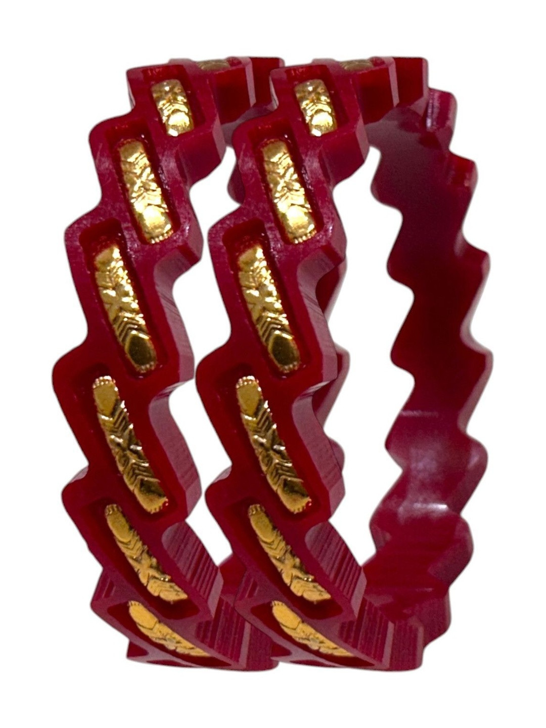 MAA sitala store Set of 2 MSS Plastic Gold-plated Shakha Pola