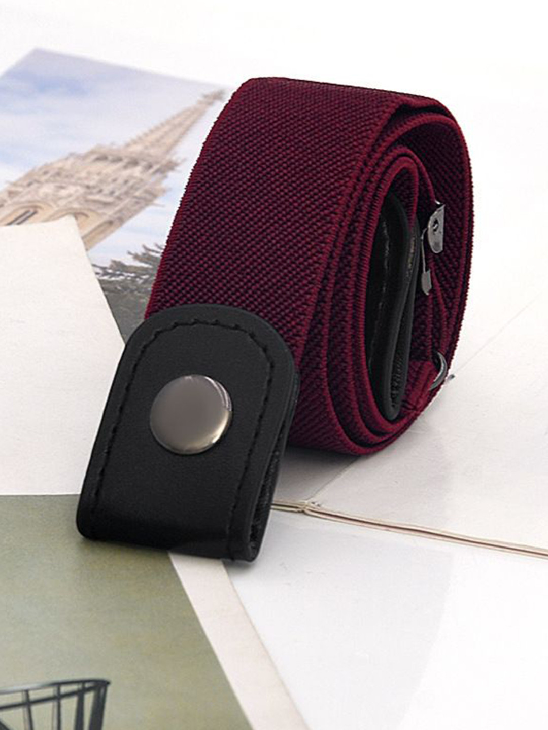 Fabme Unisex Textured Buckleless Belt