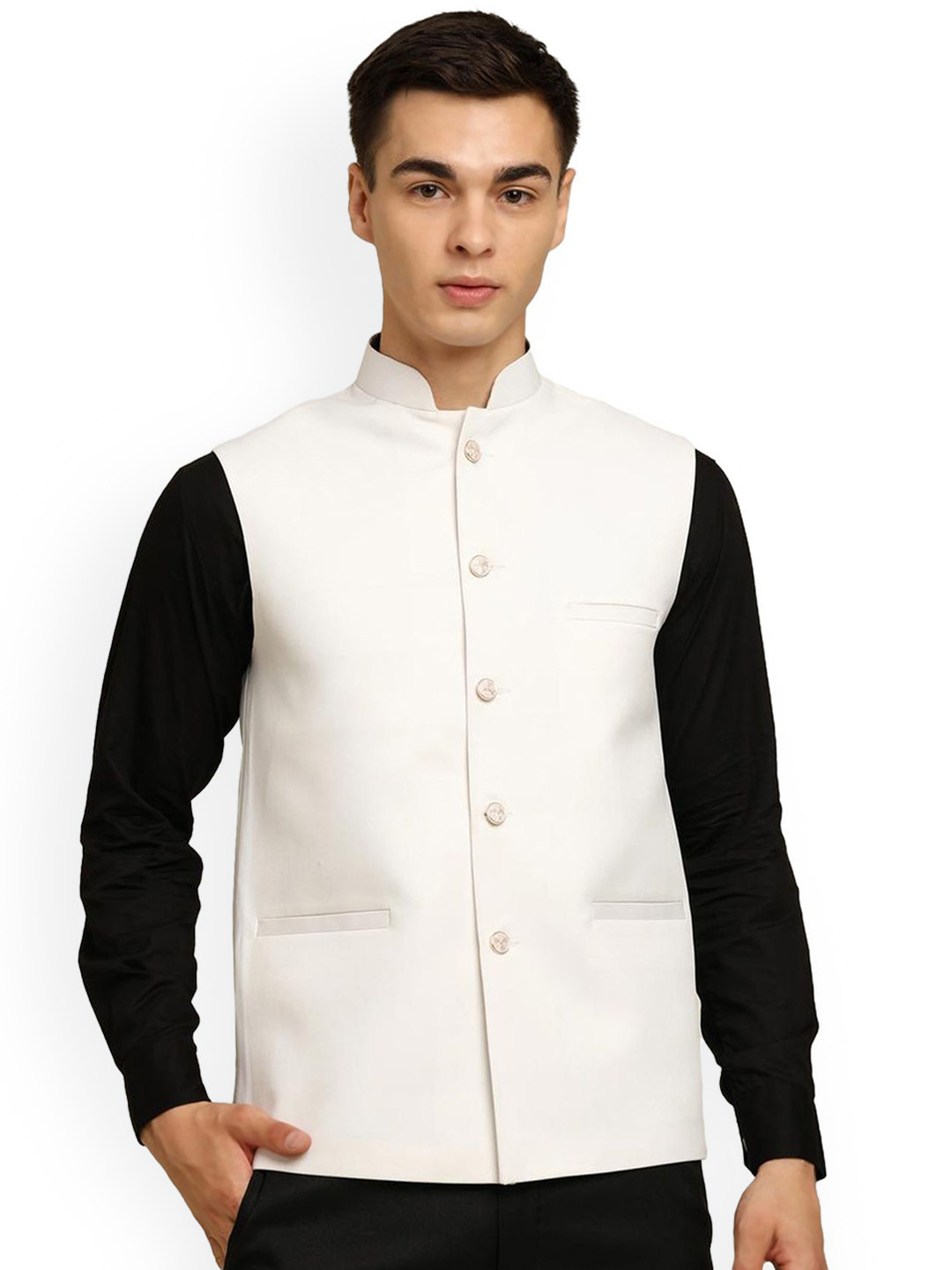 URBAN KANYA Woven Nehru Jacket