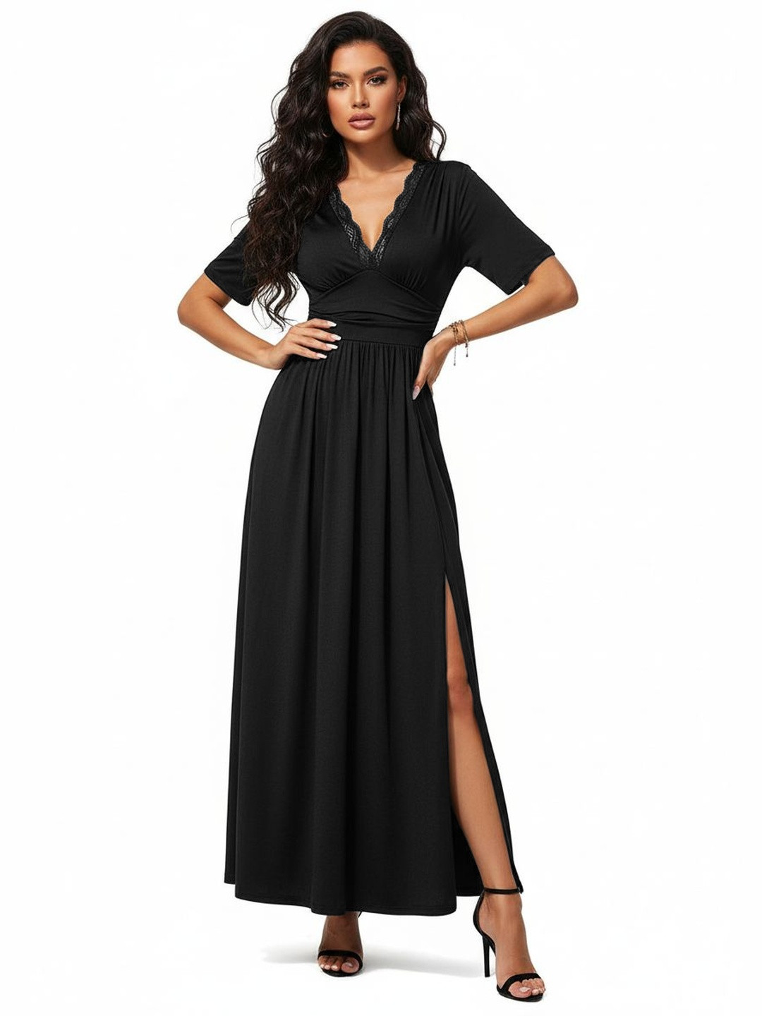 DressBerry Empire Maxi Dress with Slit