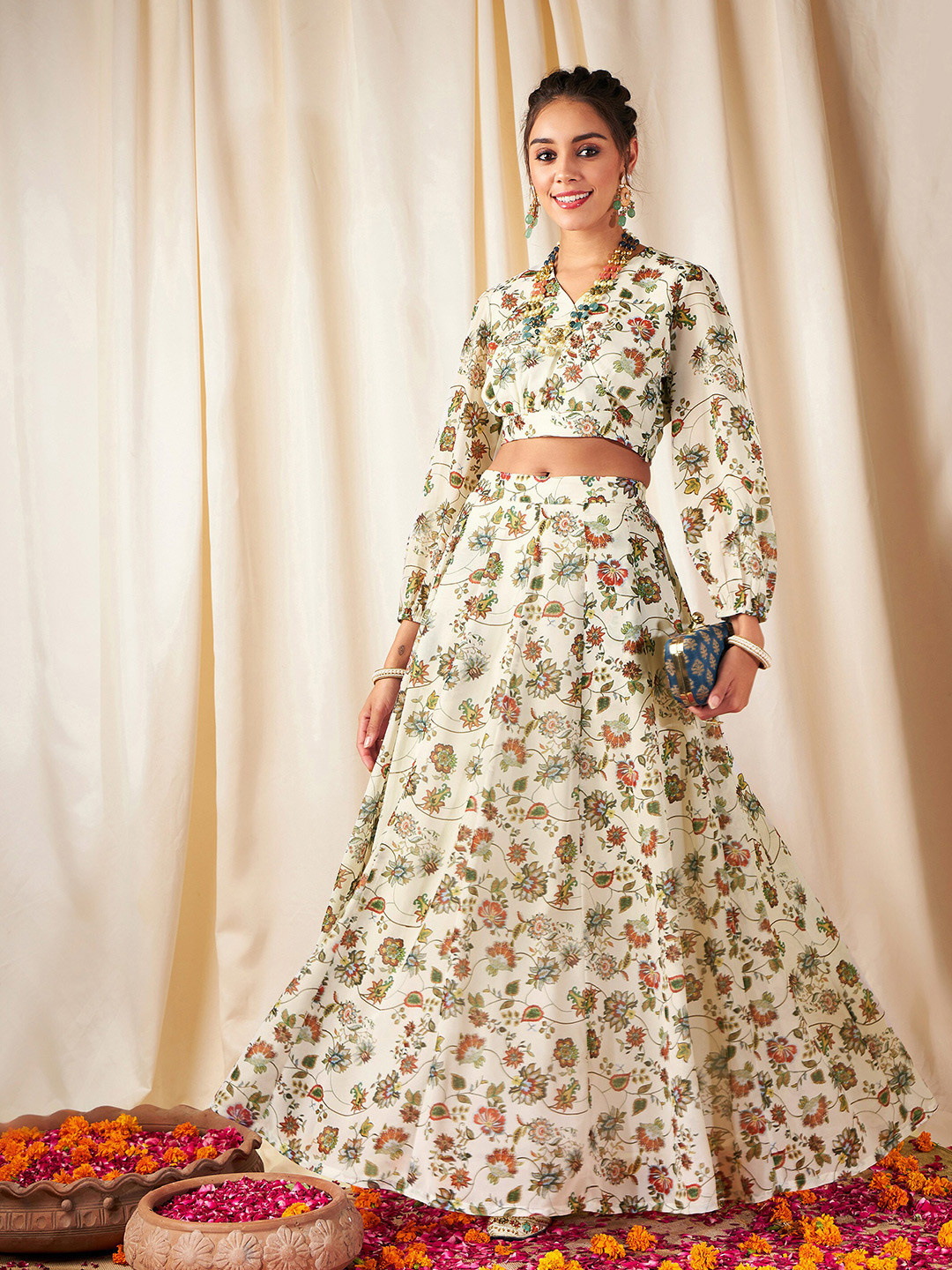 Shae by SASSAFRAS Printed Ready to Wear Lehenga & Choli