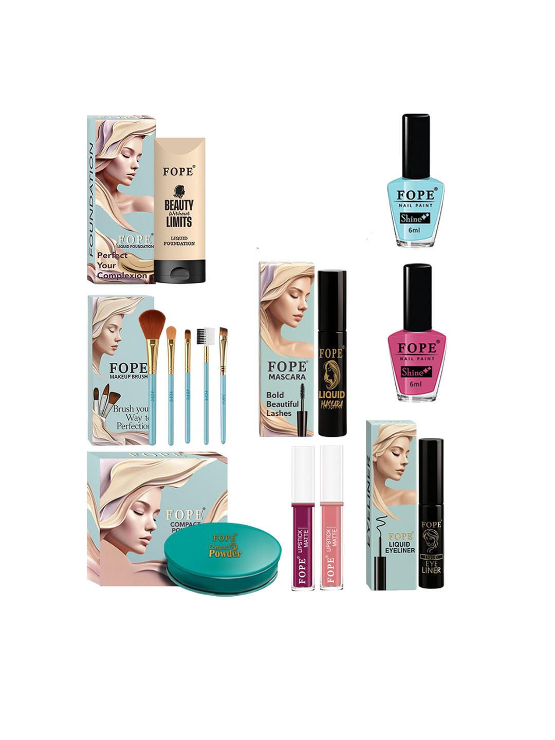 FOPE Set Of 13 Long Lasting Makeup Combo