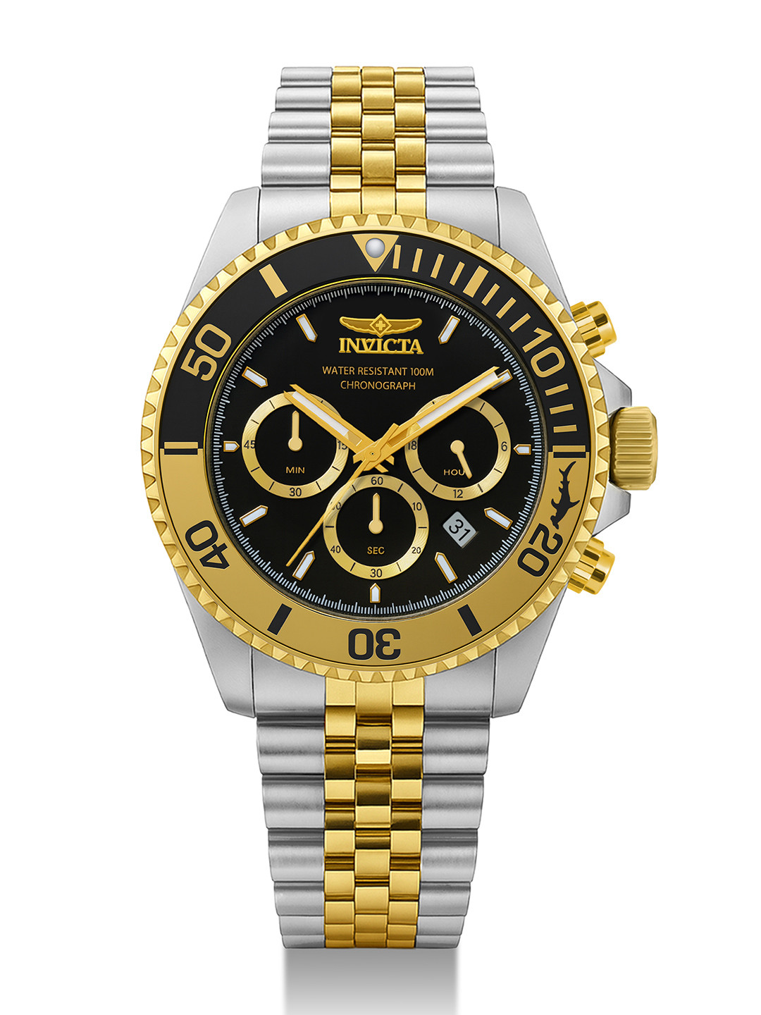 Invicta Pro Diver Men Dial & Stainless Steel Bracelet Style Straps Analogue Watch 44720