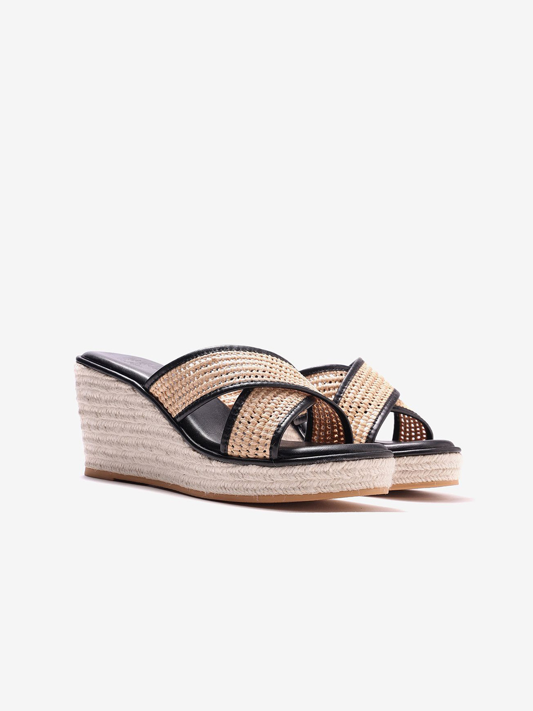 Pair ie Tales Women's Textured Leather Party Wedge Heel