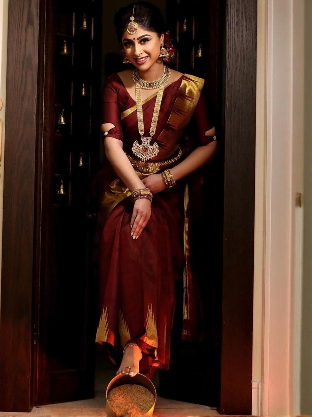 Moda Rapido Zari Silk Blend Banarasi Saree
