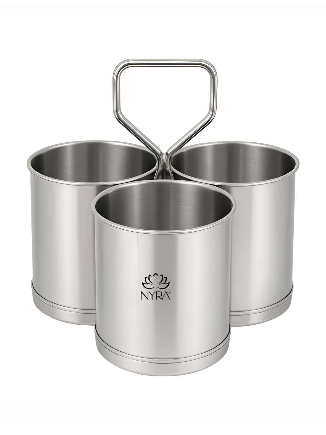 Nyra Kitchenware Steel Stainless Steel Dishwasher Safe Handheld Container 4.95L