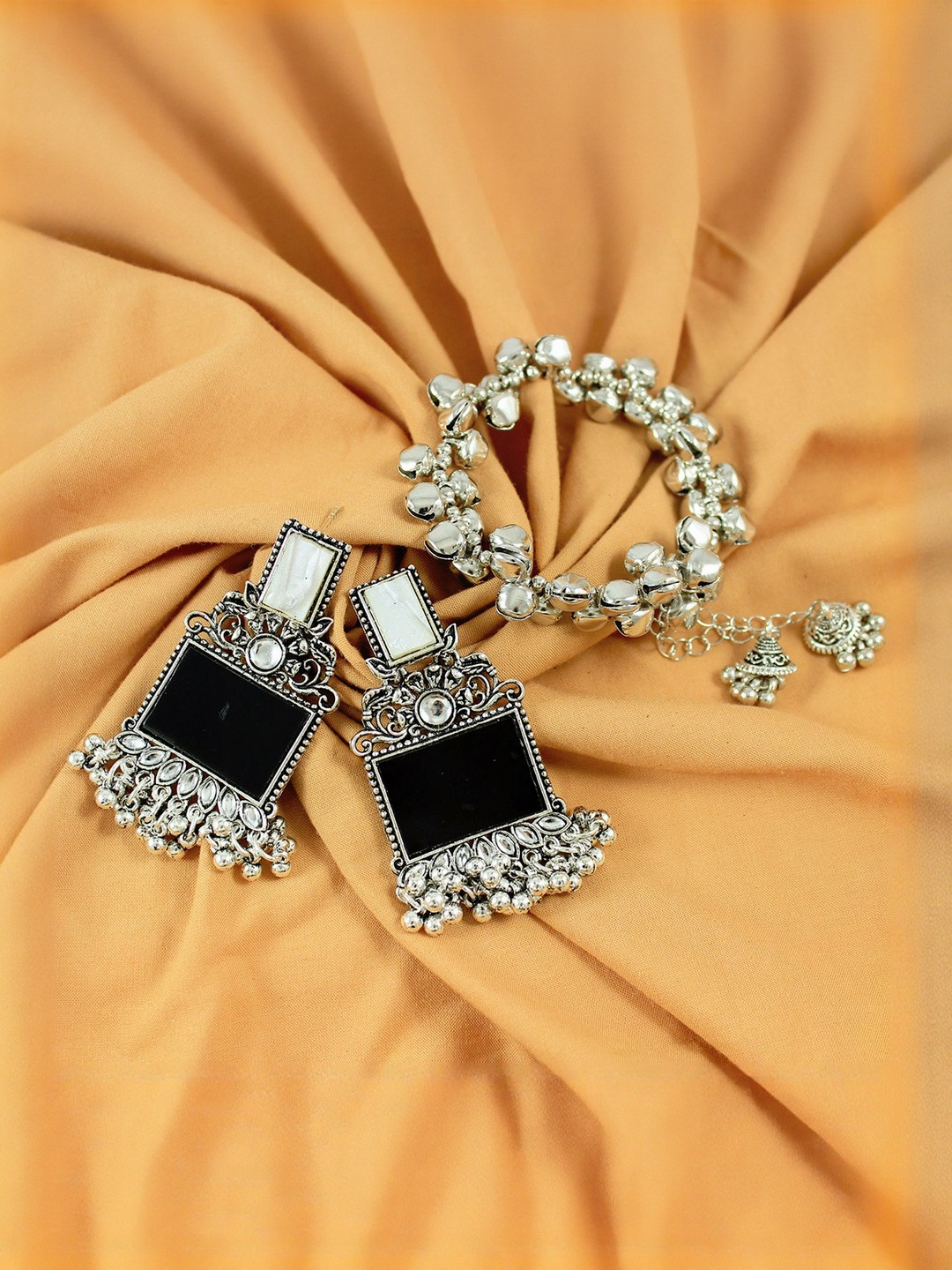 JFL - JEWELLERY FOR LESS Women Oxidised Jewellery Set