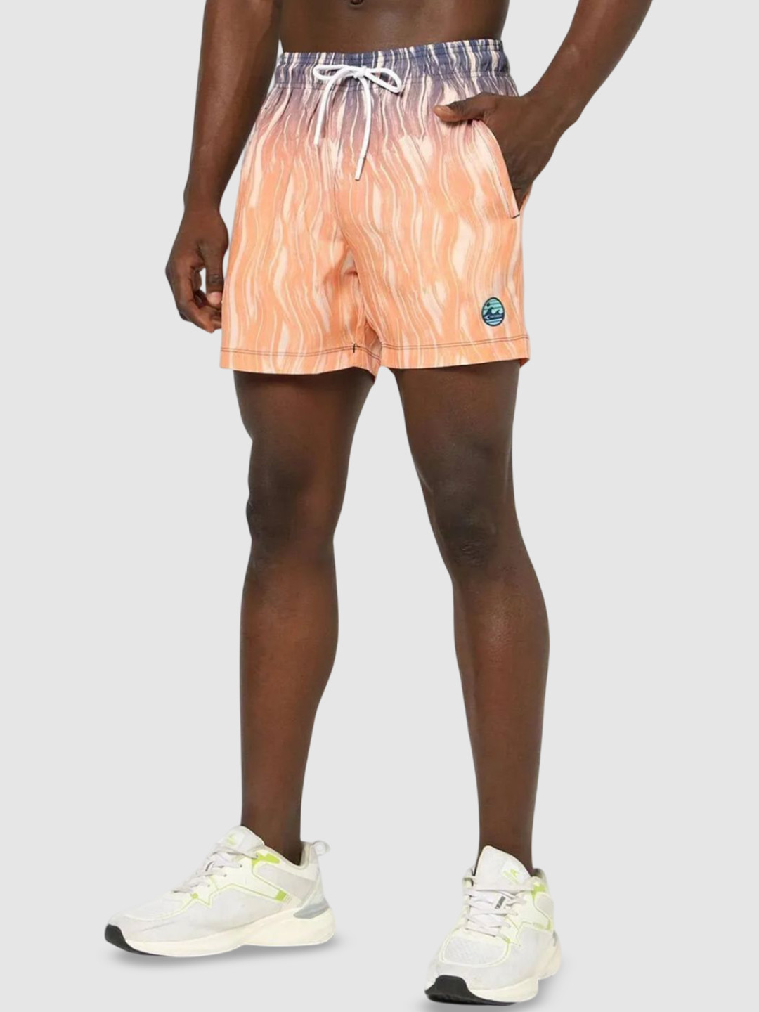 Performax Men Abstract Printed Outdoor Sports Shorts with Technology