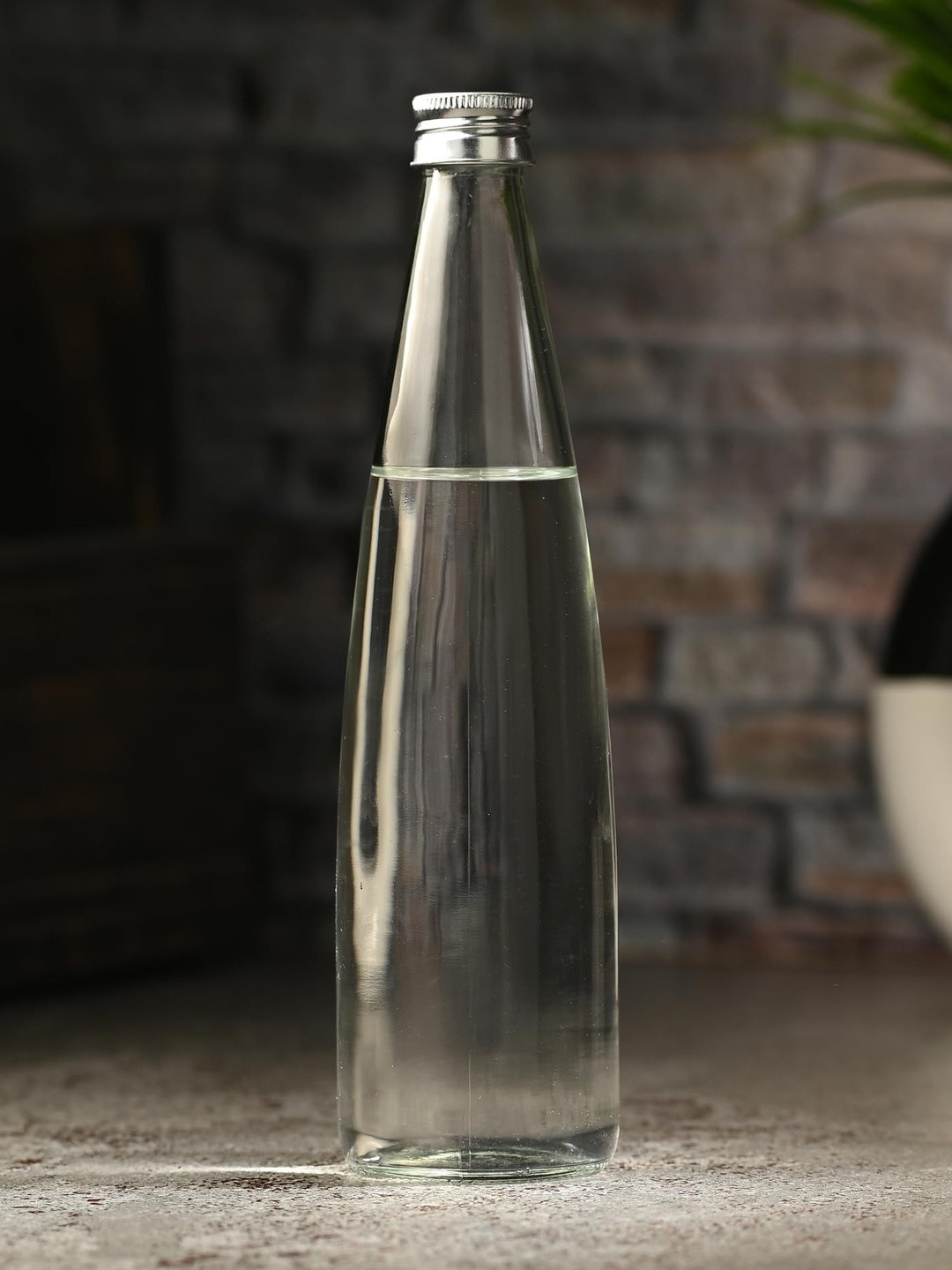 1ST TIME Transparent Glass Solid Water Bottle