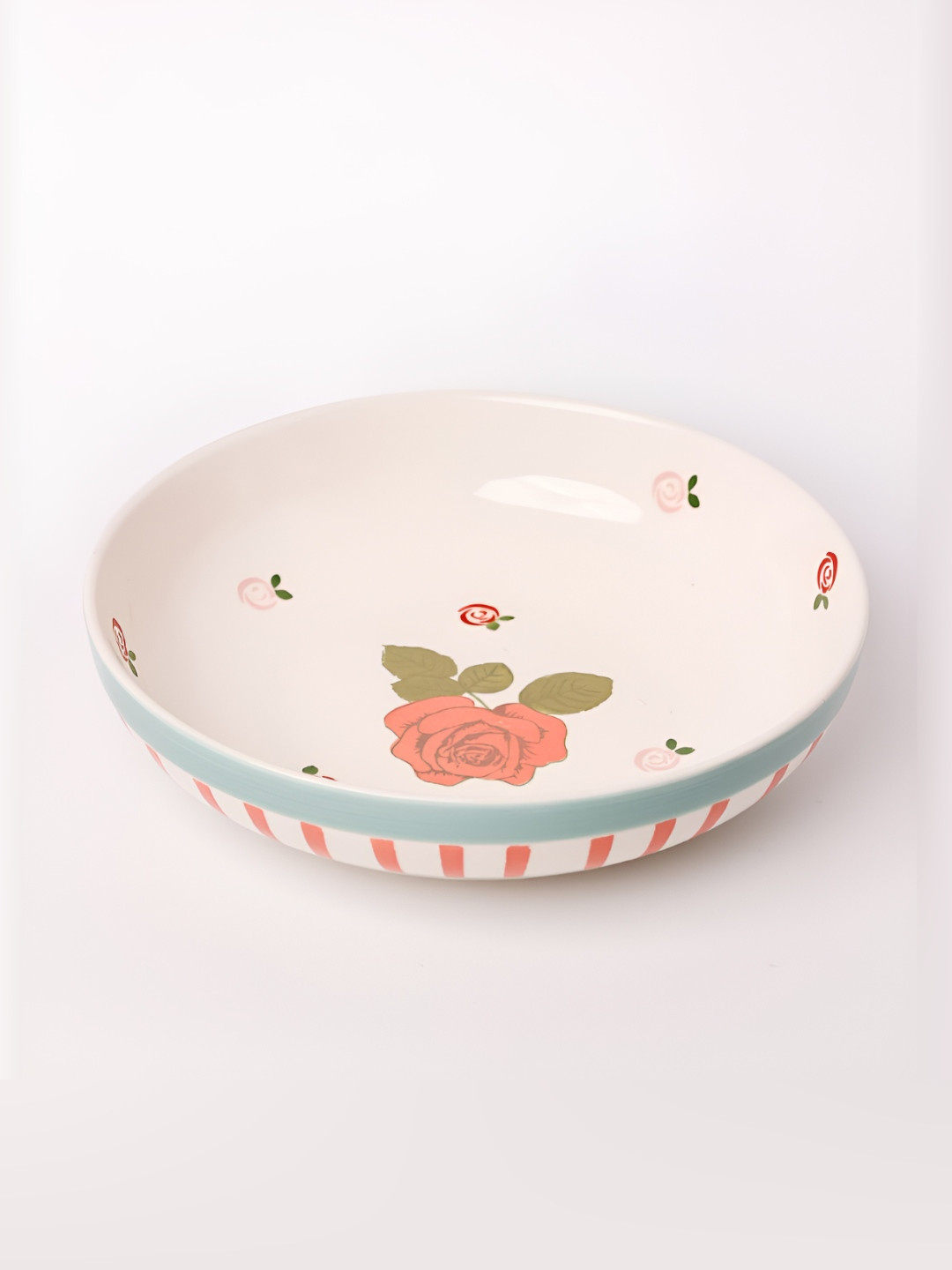 The Wishing Chair White And Blue Ceramic Dishwasher And Microwave Safe Serving Bowl