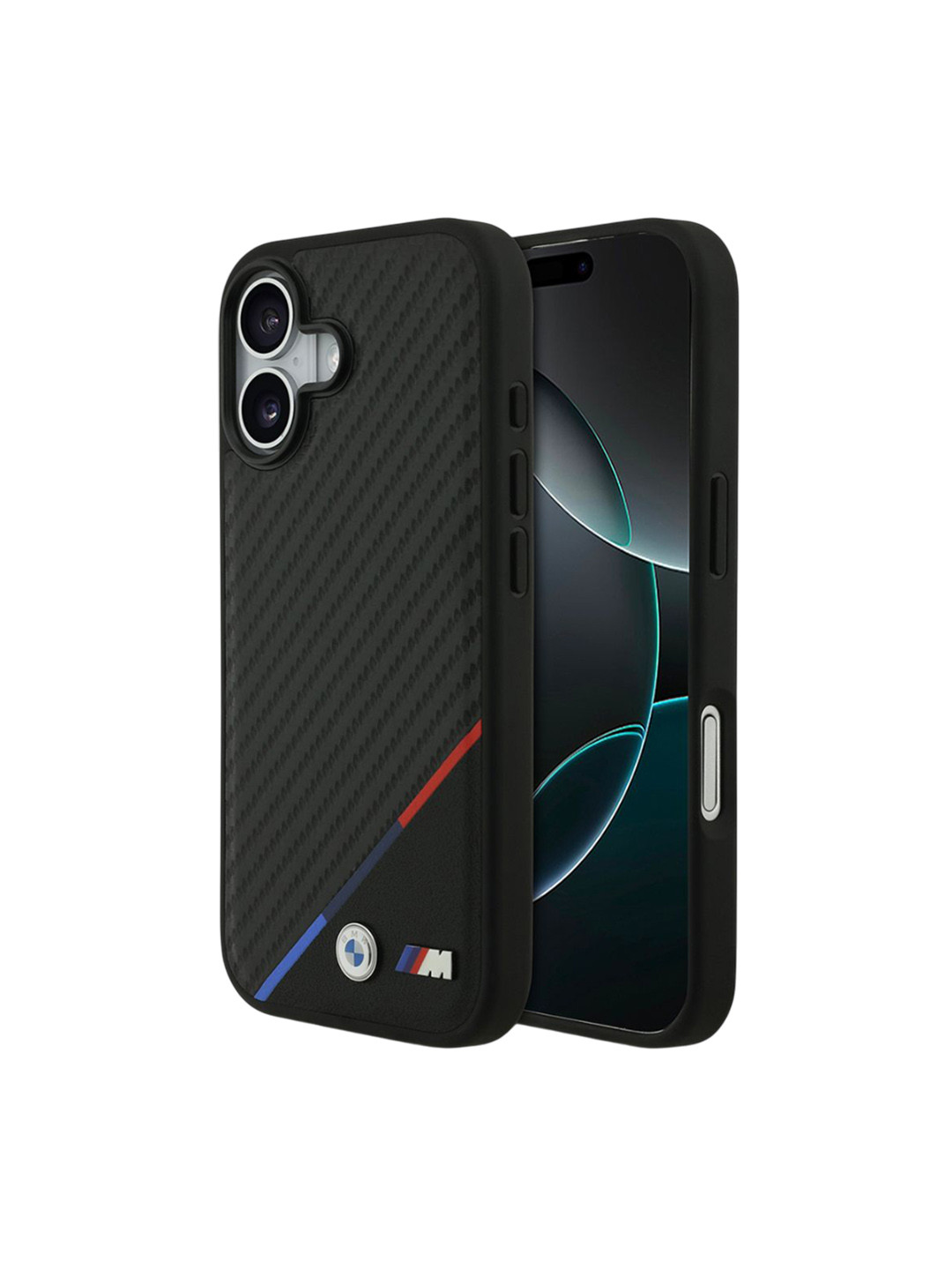 BMW Geometric Textured iPhone 17 Leather Back Case