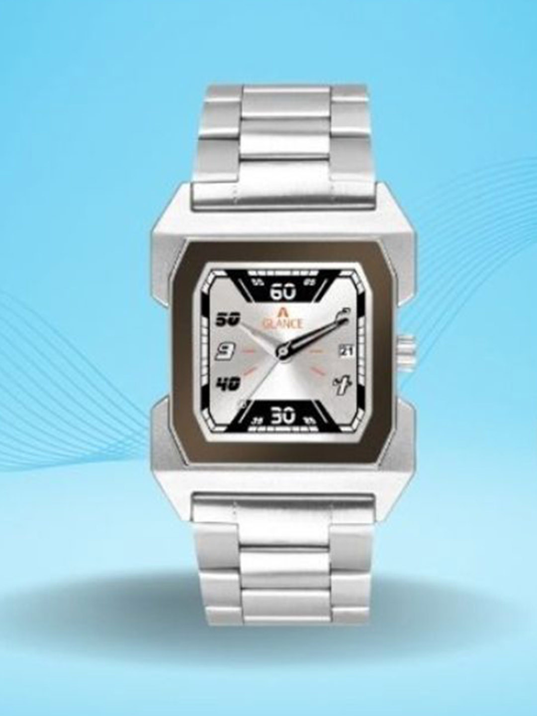 Aglance Unisex Dial & Bracelet Style Straps Analogue Watch New386_AG1574SM01