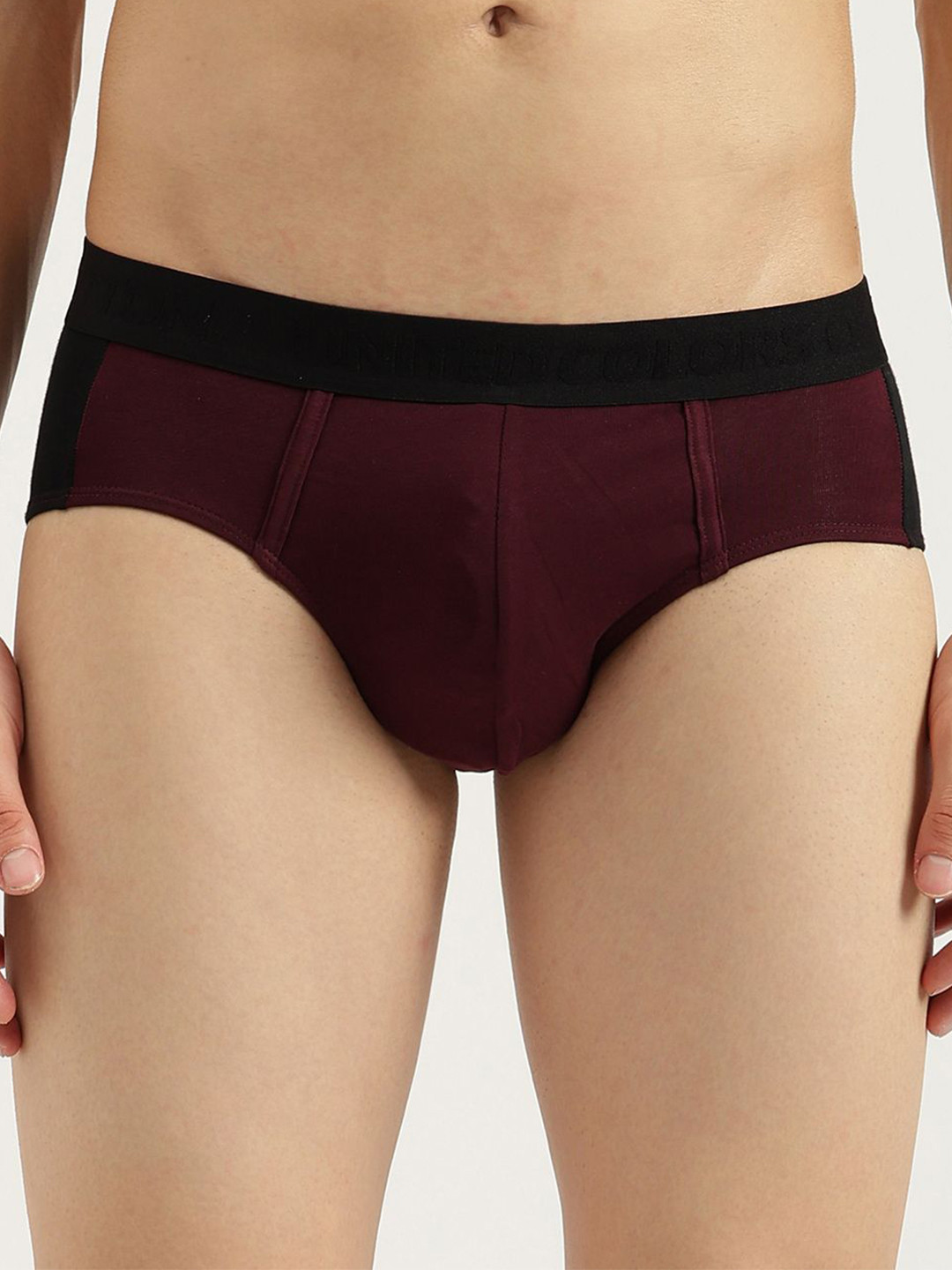 United Colors of Benetton Men Solid Regular Fit Briefs