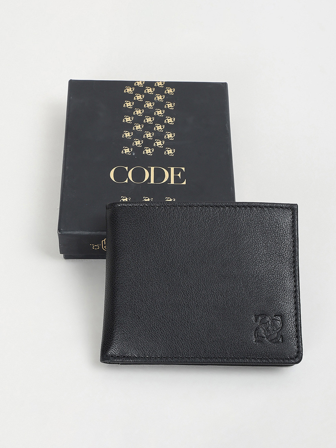 CODE by Lifestyle Men Printed Leather Two Fold Wallet