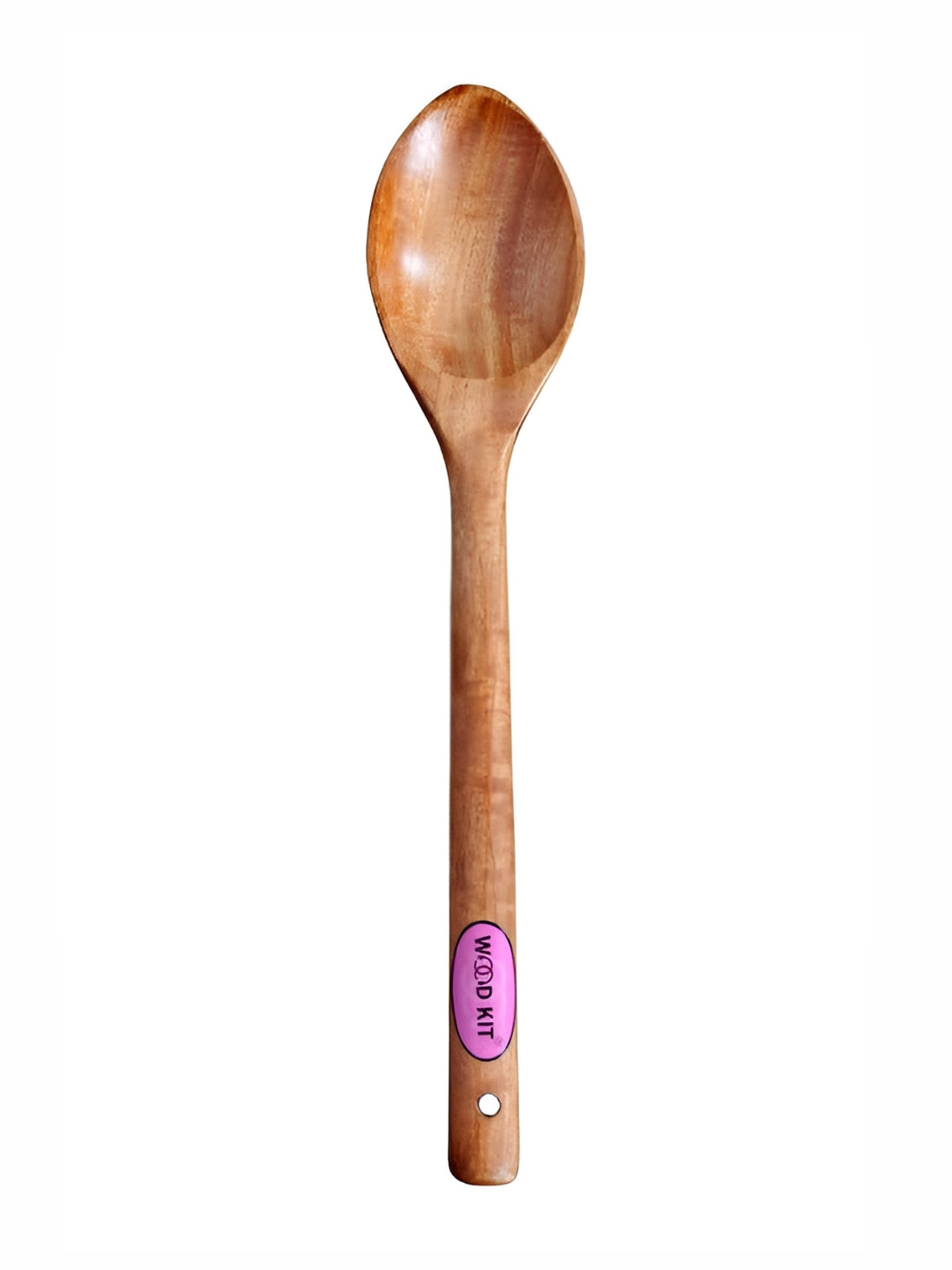 Woodkit Kitchenware Camel Brown Wooden Neem Serving Soup Spoon