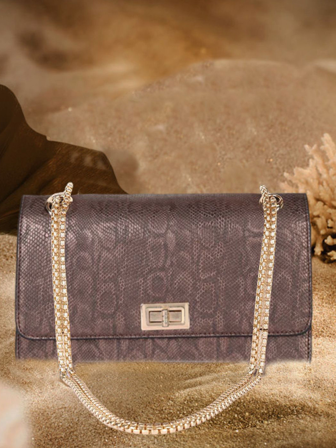 Carlton London Textured Structured Handheld Bag