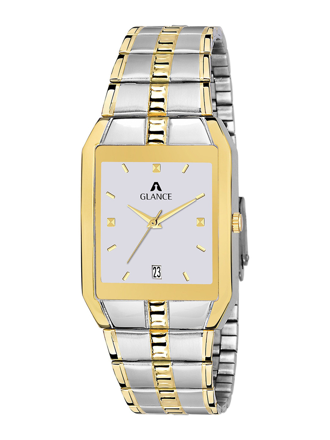 Aglance Unisex Dial & Bracelet Style Straps Analogue Watch 9151bm01