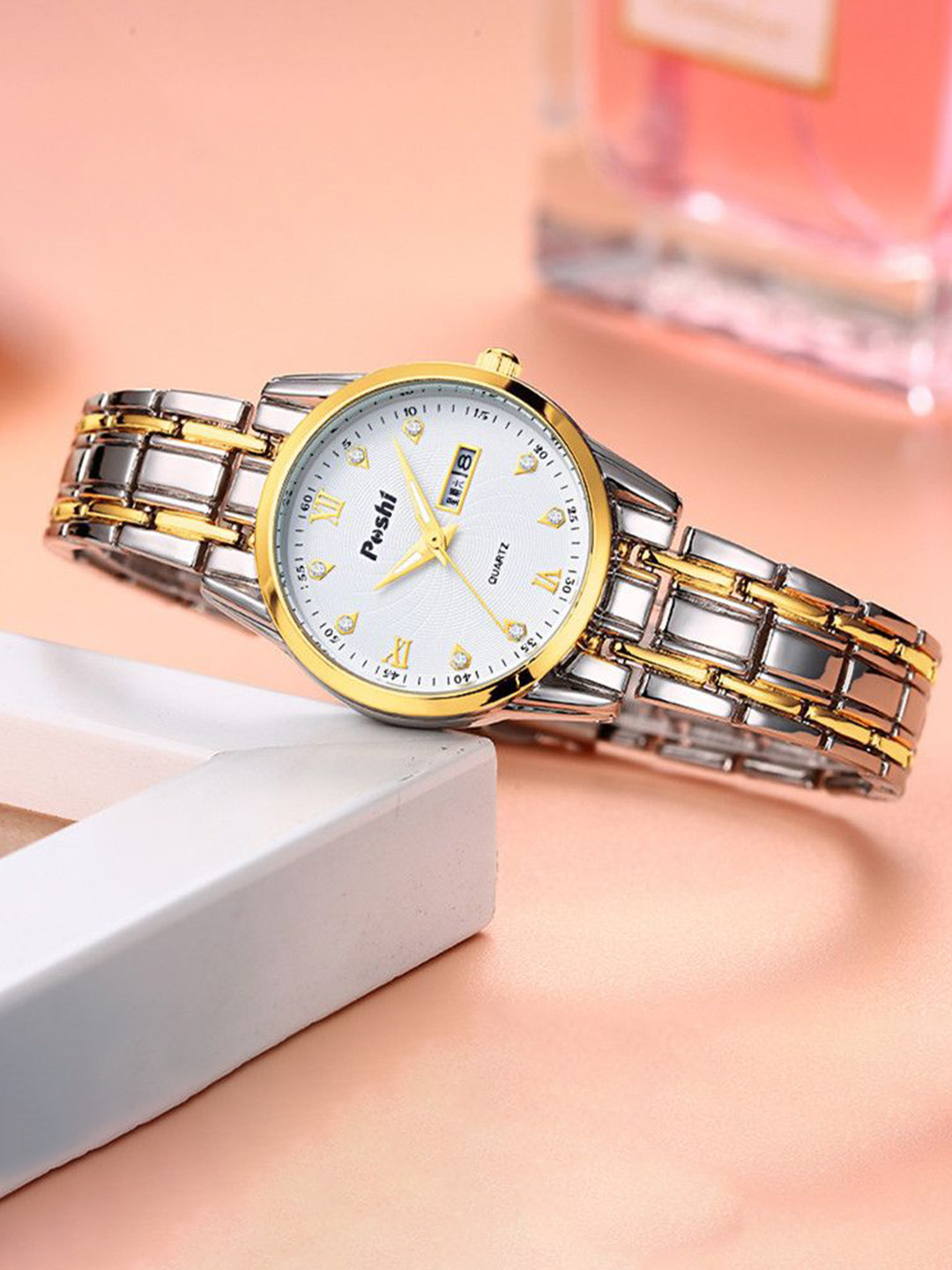 Poshi Women Dial & Stainless Steel Straps Analogue Watch POSW02-709427242488