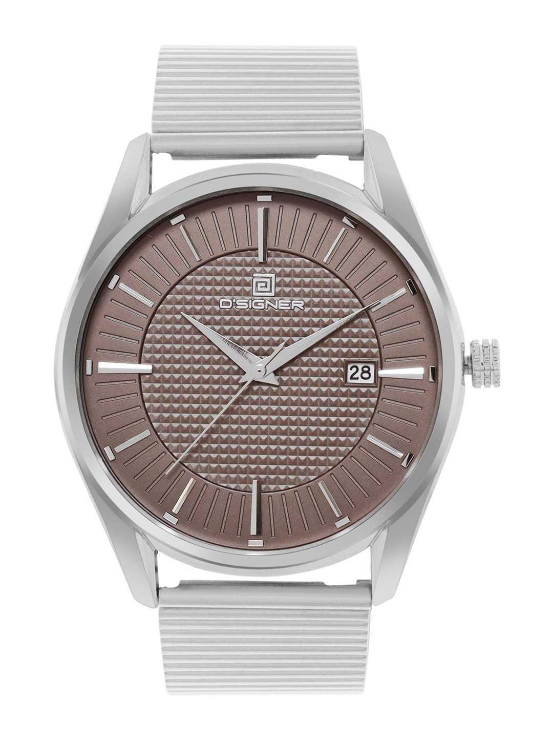 D'SIGNER Men Round Dial Date Display Bracelet Style Straps Analogue Watch 821SM.9G