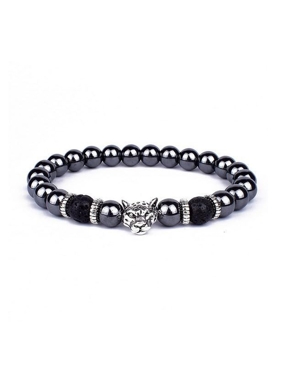 EDMIRIA Men Natural Stone Lava Rock Charm Bracelets
