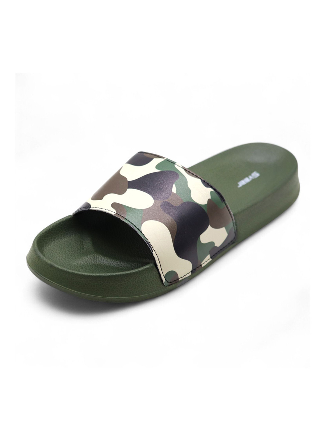 Svaar Men Camouflage Printed EVA Slides with Cushioned Footbed