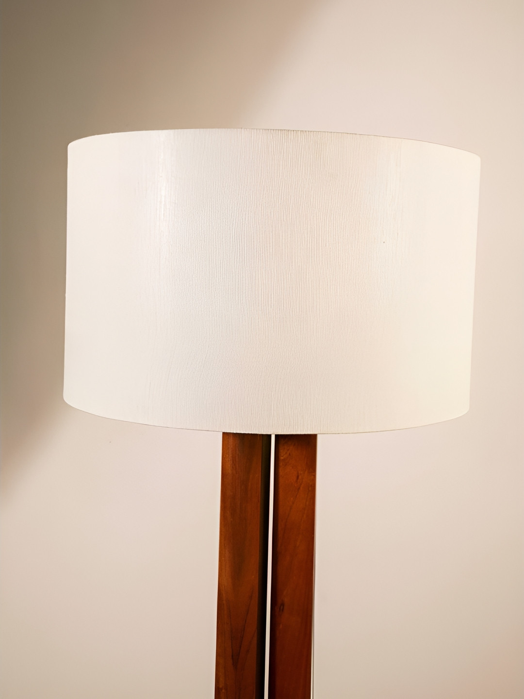 FREEDOM TREE Off White Textured Drum Shaped Lampshade