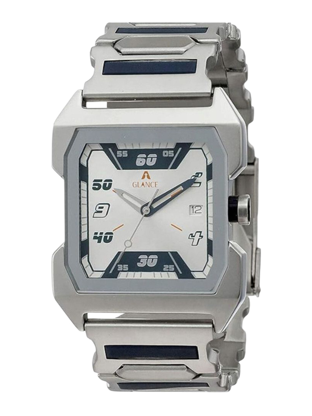 Aglance Unisex Dial & Straps Analogue Watch JK_MK_1201474SM01 Silver dial Stainless Steel