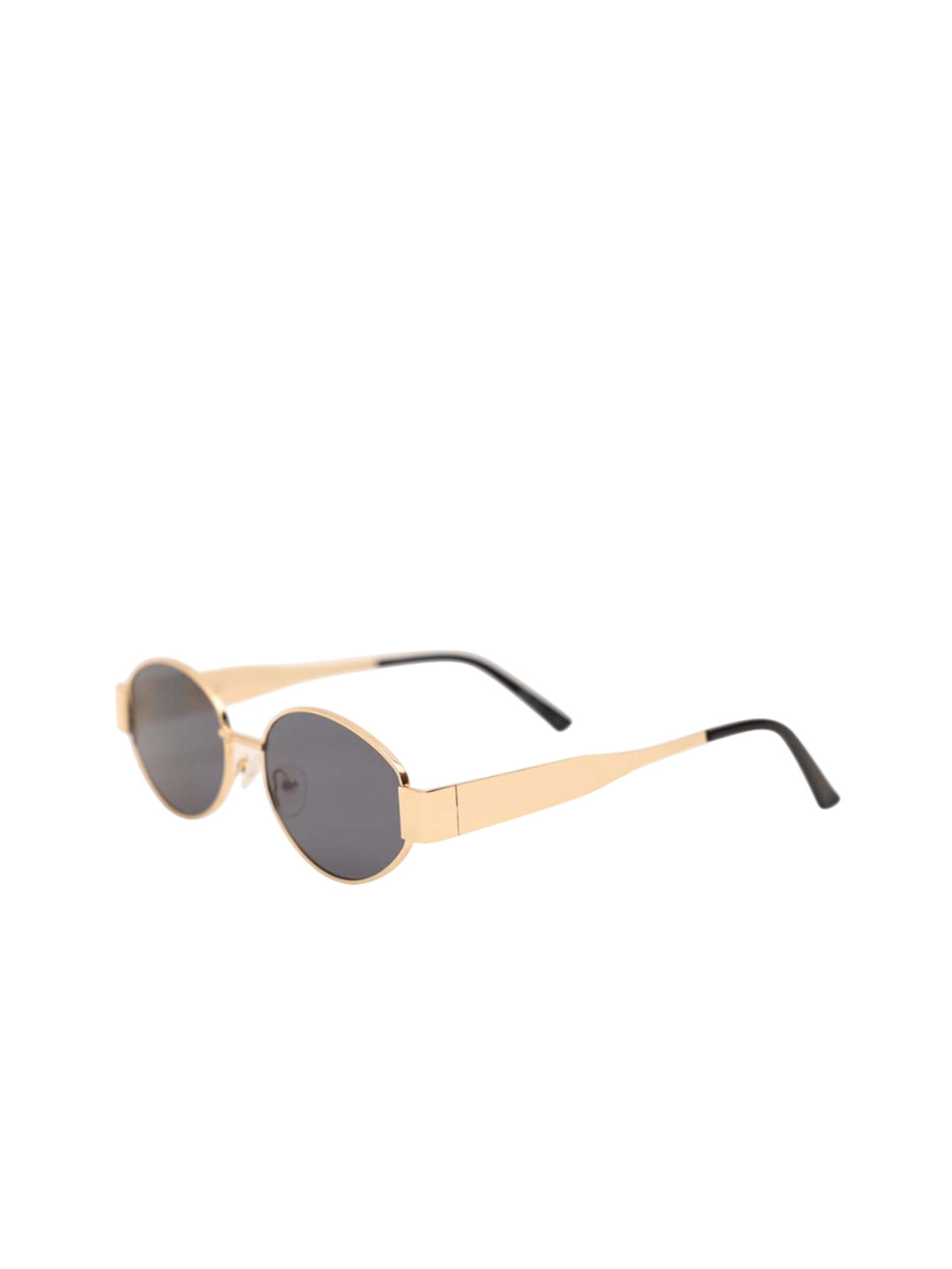 Kazo Women Oval Sunglasses with UV Protected Lens DT1002BLACK GOLD COMBO_D