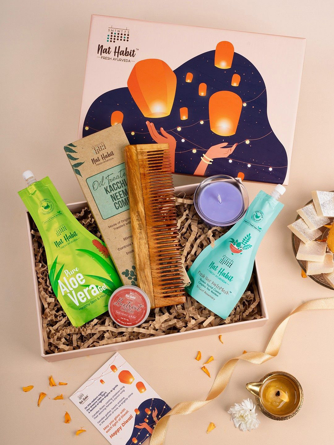 Nat Habit Set Of 5 Bath & Body Gift Set