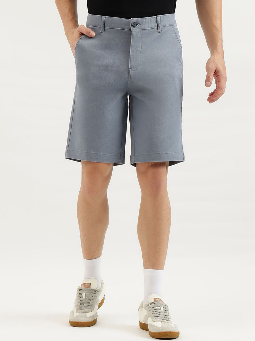 United Colors of Benetton Men Cotton Slim Fit Fashion Chino Shorts