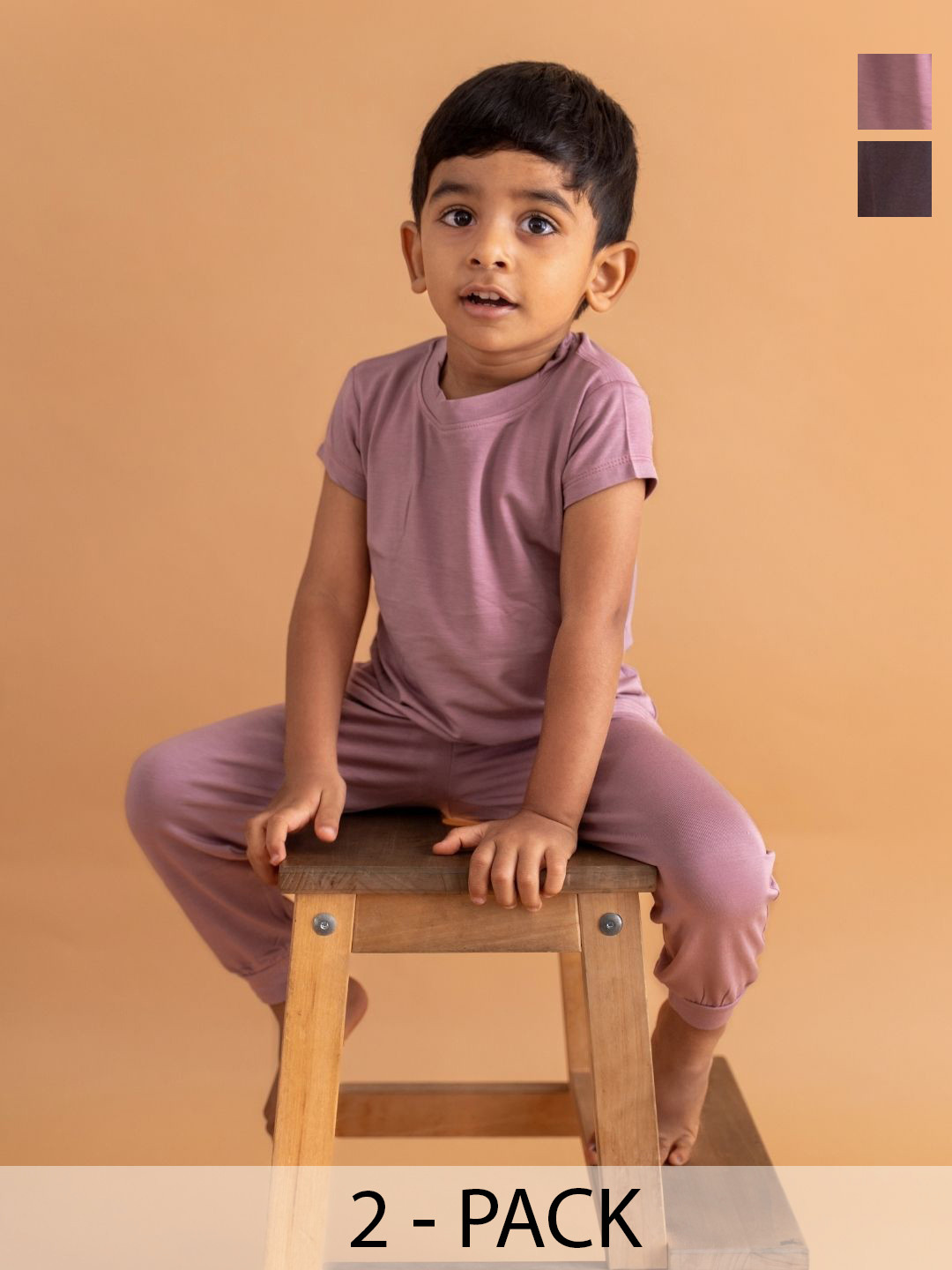 A Toddler Thing Kids Pack Of 2 Short Sleeves T-shirts With Joggers