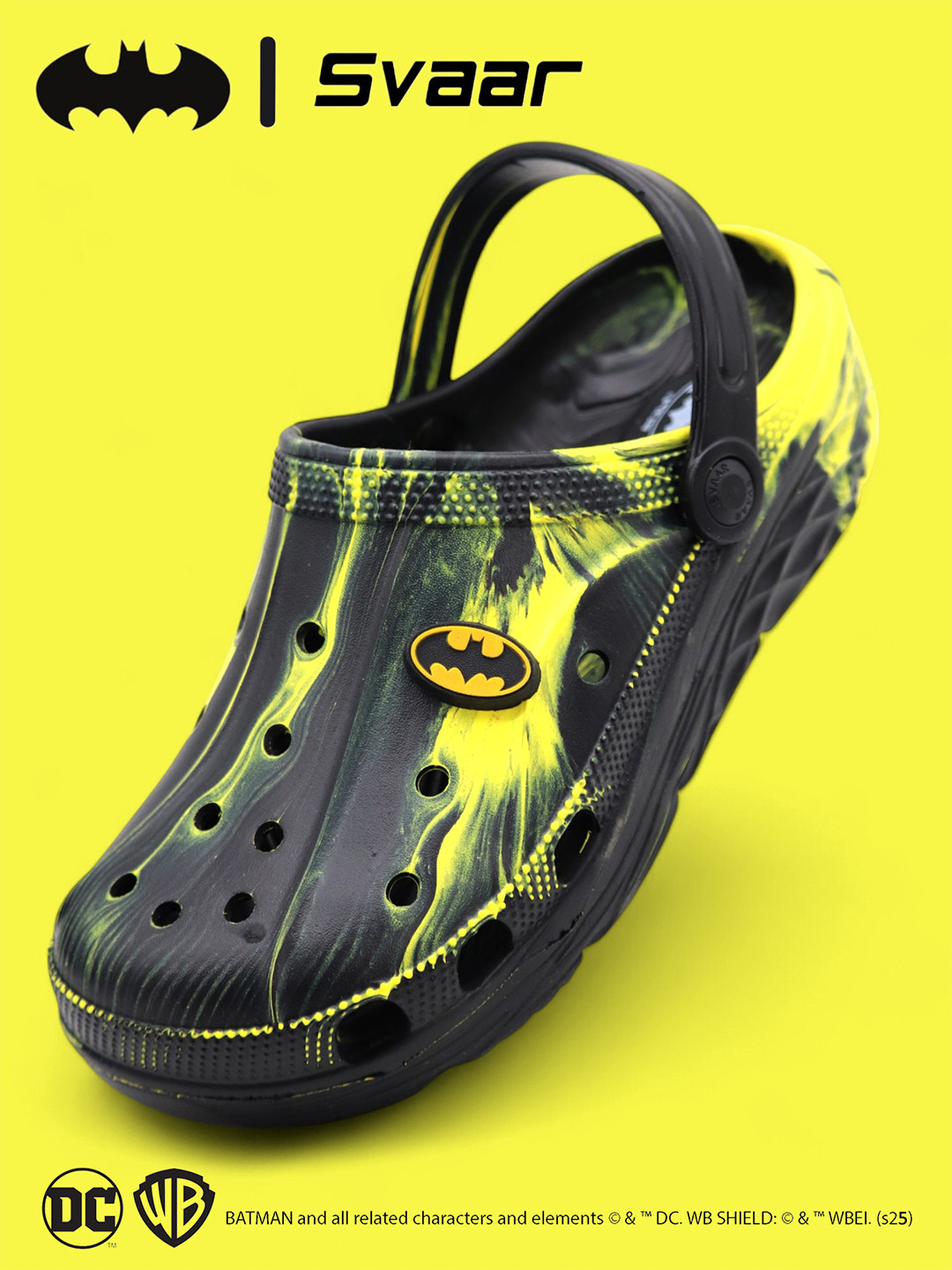 Svaar Men Batman Marbled Clogs