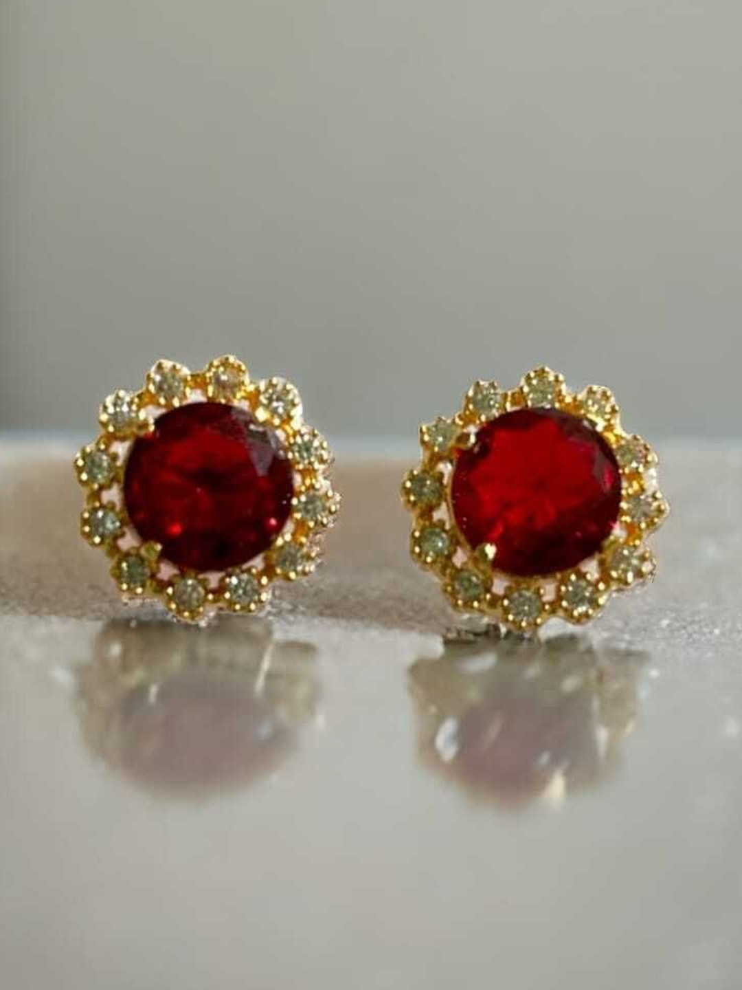 MAA sitala store Artificial Stones Studded Circular Studs