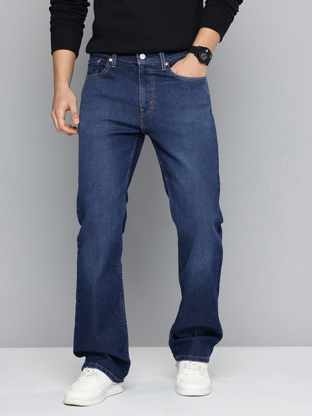 Levis Men 527 Bootcut Fit Light Fade Stretchable Jeans