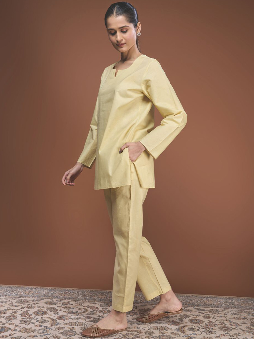 BYOGI Turmeric Infused Unisex Kurta Pyjama Loungewear Set