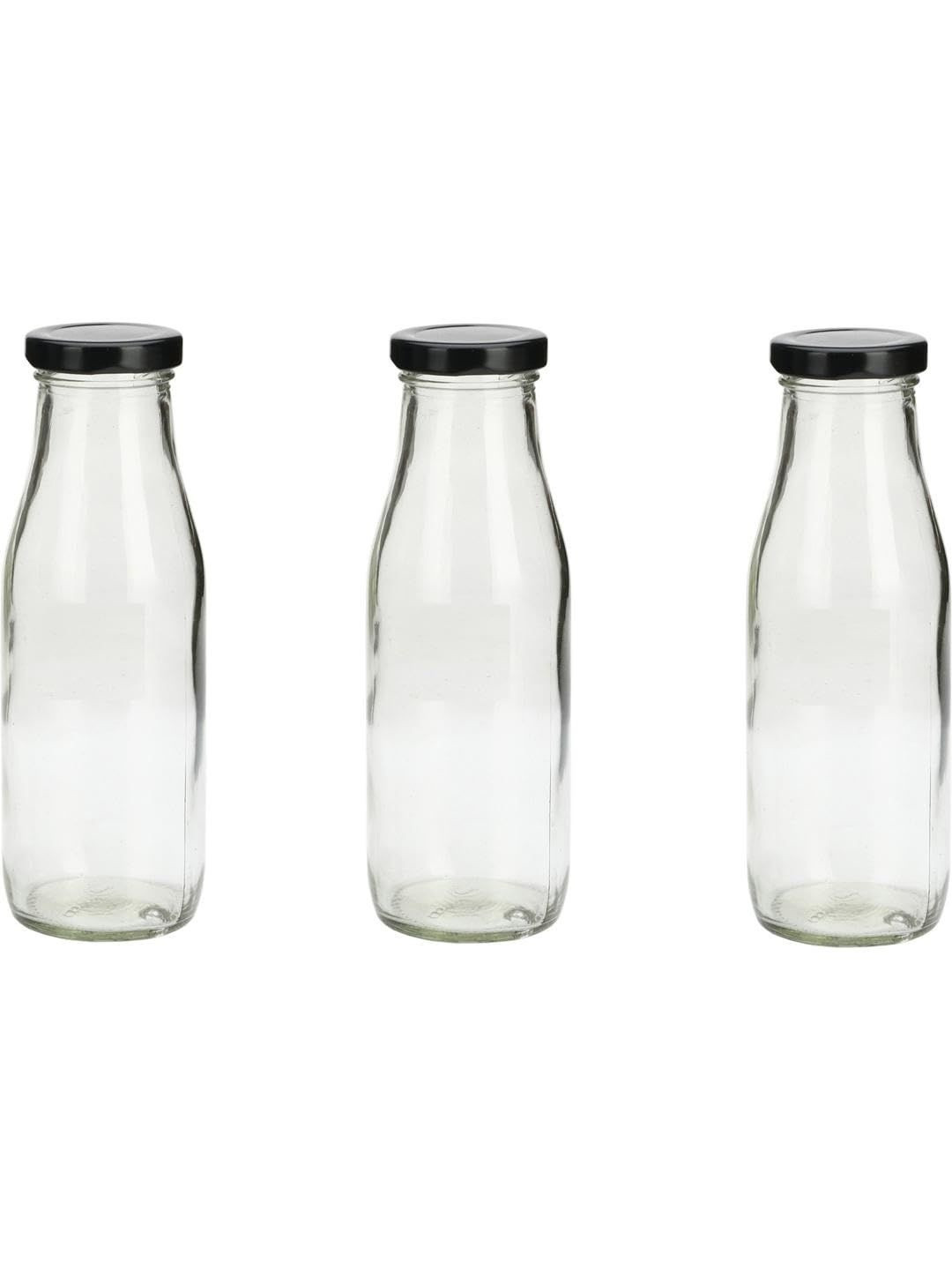 1ST TIME 3 Transparent Glass Solid Water Bottle