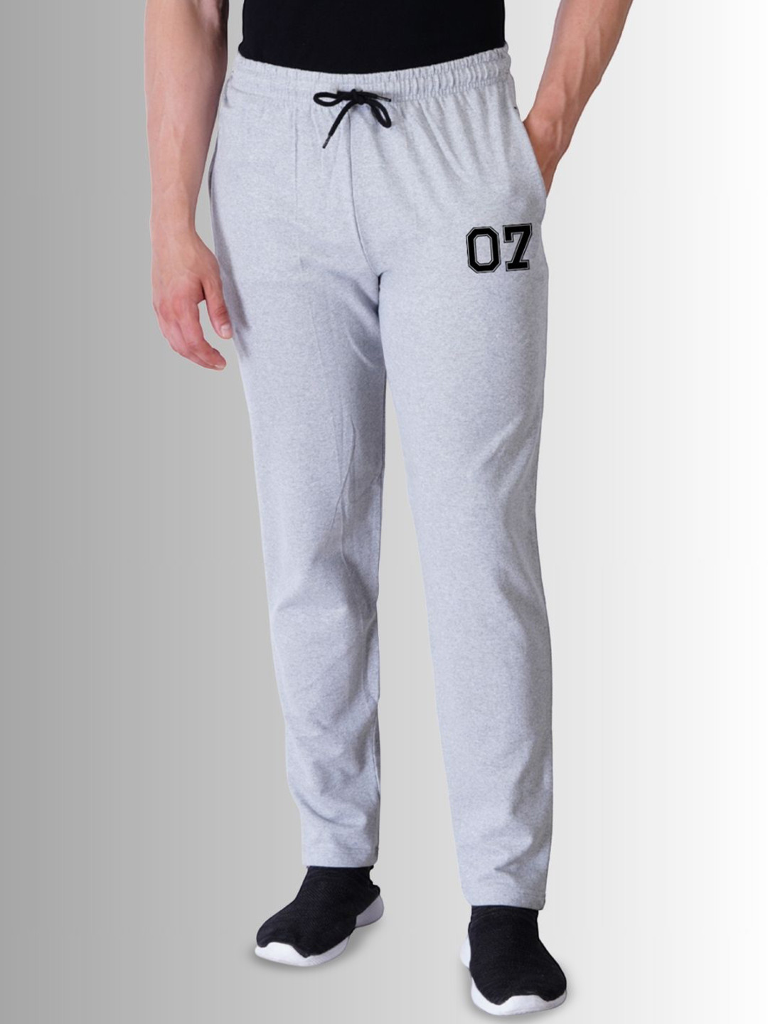 KART BLACK Men Cotton Mid Rise Track Pants