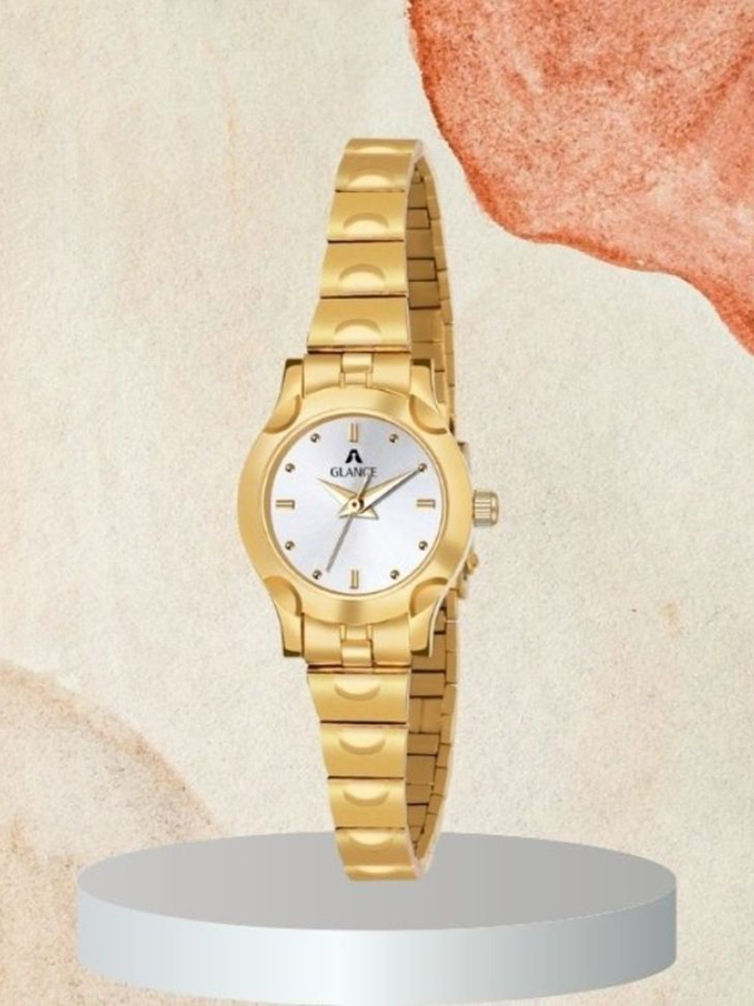 Aglance Unisex Dial & Bracelet Style Straps Analogue Watch New949_8019YM03