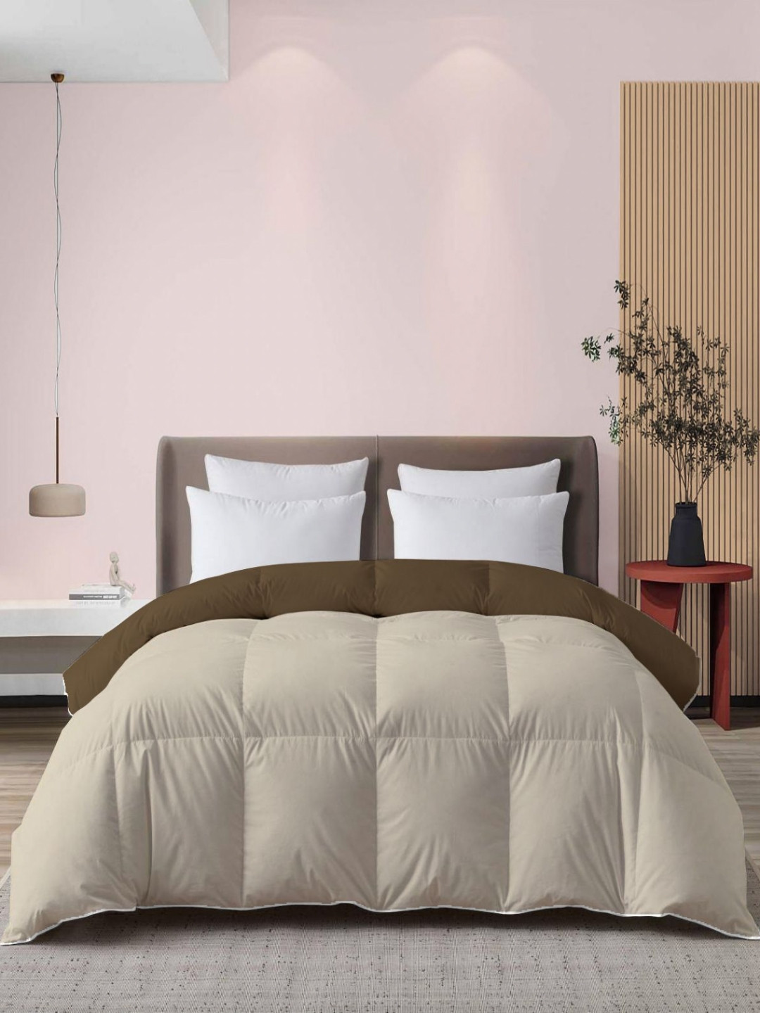 Mulberry Living Cream-Coloured Microfiber Mild Winter 150 GSM Comforter