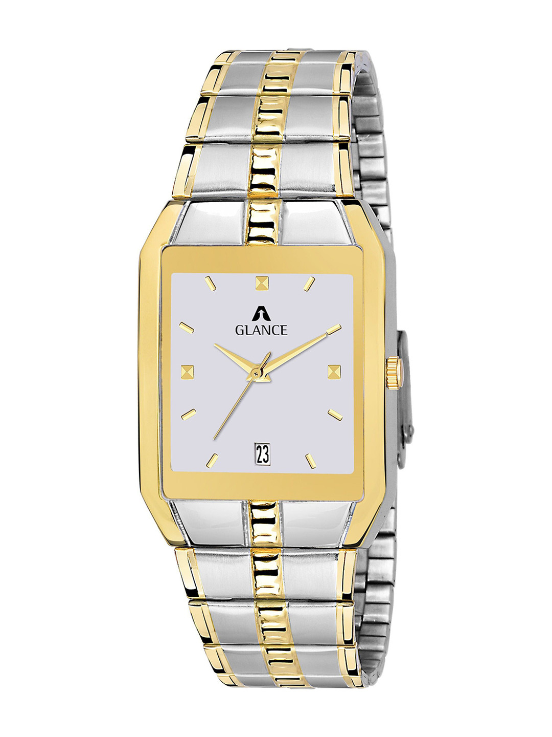 Aglance Unisex Dial & Bracelet Style Straps Analogue Watch JK_38AG9151bm01