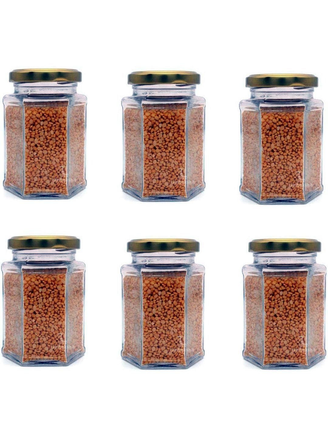 Somil Versatile Pack of 4 Transparent Glass Jars