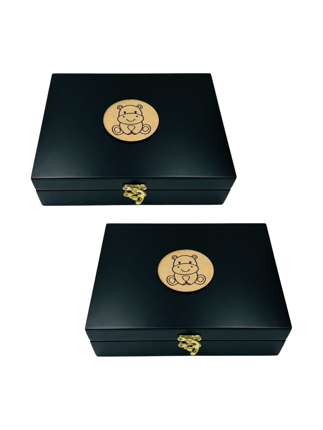 Angira handicrafts Set Of 2 Traditional Box With Kunda Lock