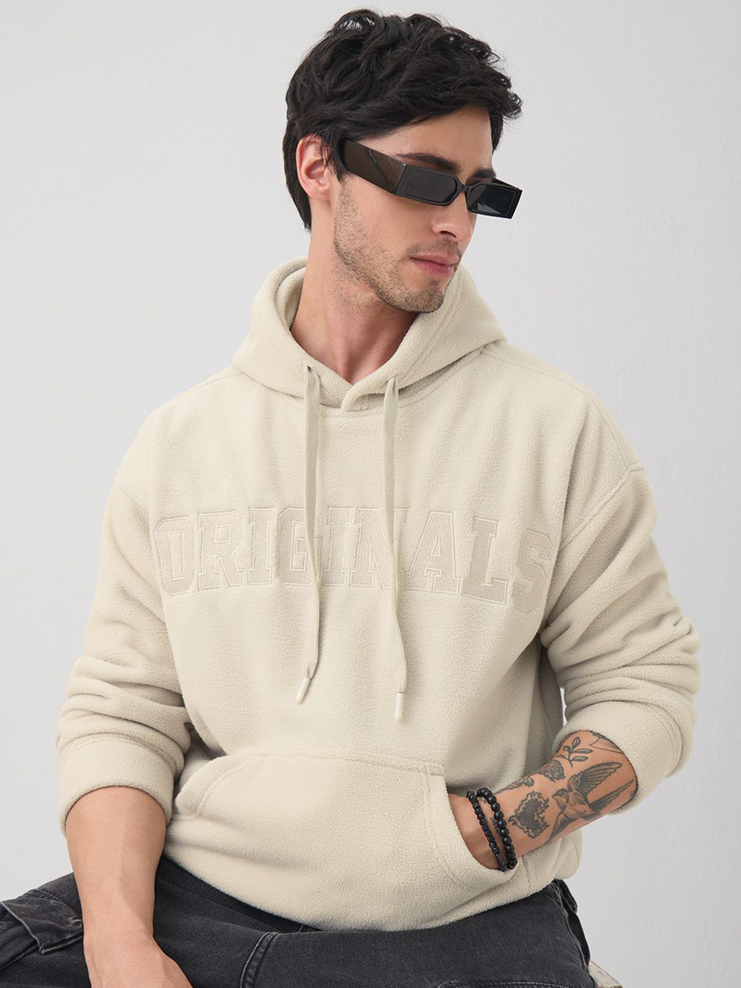 The Souled Store Men Oversized Hoodie Sweatshirt