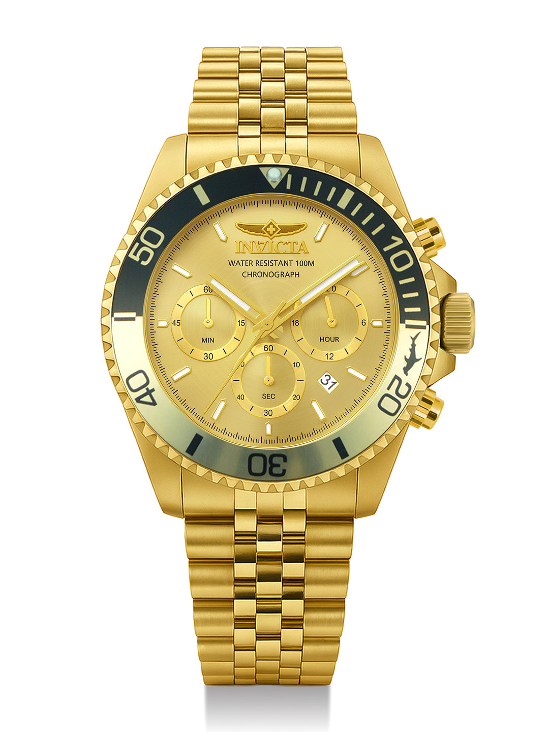 Invicta Men Dial & Stainless Steel Bracelet Style Straps Analogue Watch 48118