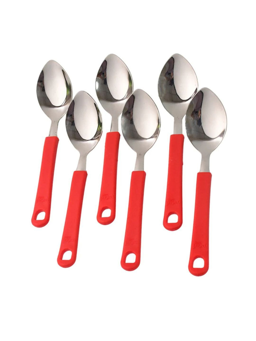 DeoDap Set of 6 Steel Dessert Spoon