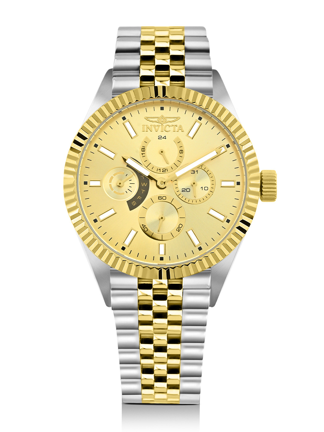 Invicta Men Dial & Stainless Steel Bracelet Style Analogue Watch 49540